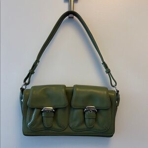 Cole Haan Green Leather Shoulder Bag